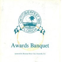 Oktoberfest Awards Banquet Program