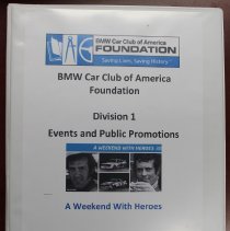 Events and Public Promotions Binder