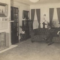 Wirt in living room 1930