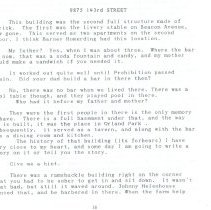 9875 143rd Street, Oral History