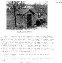 Koehler Gas House, Oral History