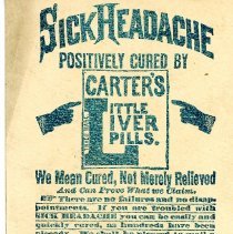 Advertisement for Carter's Little Liver Pills, c. 1890s