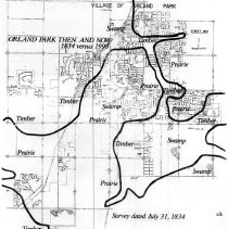 Orland Township Map, 1834, 1990