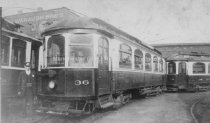 Rapid Transit Line Car # 36 in Lower Yard - June 6, 1935.