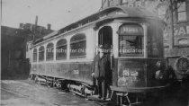 Rapid Transit Line Car # 32 at Car Barn on Traction Street