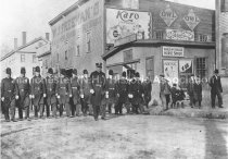 Policemen marching in a parade, Manchester, N.H. - Fall 1914