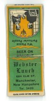 Webster Lunch Matchbook