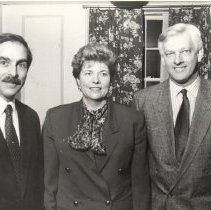 Harvey Bartle (3), 1980s, with Barbara Hafer and Bob Bauer, by Joe