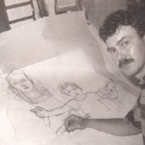 Joe Beyer (3),  stained glass artist1980s/1990s