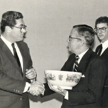 Williard  S. Boothby, Jr.(right), 1982,chairman, City of Philadelphia's Cen