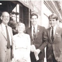 Tony Brooks (second from right), candidate for Republican nomination