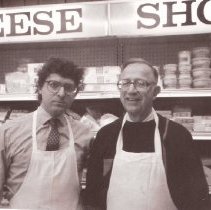 Jude Bruno(l), 1990s manager, Caruso's Market (with Vince Marano, an owner)