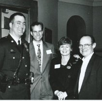 26.John Herrick, Cathy and Bob McGucklin, unidentified officer