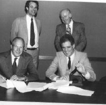 12.Bayard H. Roberts, Michael R. Arno, others unidentified