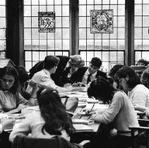 78.CHA history teacher Stanley Parker with students