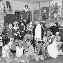5.Chestnut Hill Academy first grade students dressed in Halloween costumes