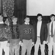 17.Seven unidentified senior school Chestnut Hill Academy students