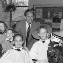 50.Gerry Koch with pre-first students in Japanese dress