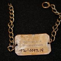 Red Cross bracelet  (back)