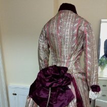 2-piece Paisley Stripe Day Dress, back