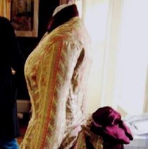 2-piece Paisley Stripe Day Dress, side