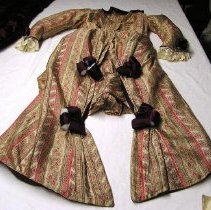 2-piece Paisley Stripe Day Dress, jacket back