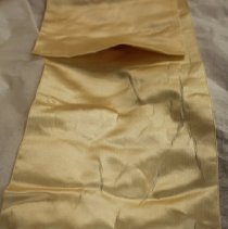 Ivory silk and tulle drape, shattered silk