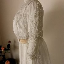 White Cotton Summer Dress side