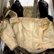 Gold and Black Lace dress, inside bodice