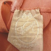 Coral Silk slip-style dress, label