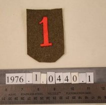 Military patch, "First Division," front