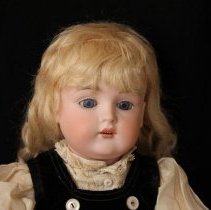 Face of Bavarian peasant doll