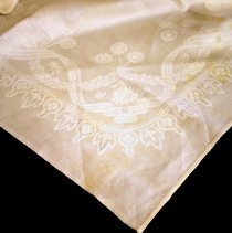 Damask Napkin set, daisies