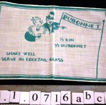 Napkin, Cocktail recipe