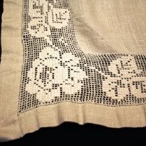 Tablecloth with drawnwork