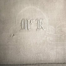 Damask Hand Towels with monogram detail