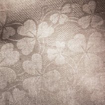 "Blithewold" damask Bath Towel , Shamrock Design