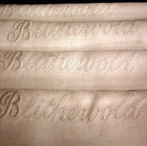 Blithewold Bath Towels, Scrollwork, Monogram