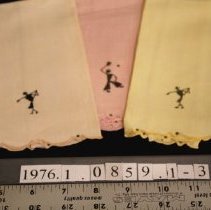 Hand Towel, embroidered stick figure