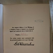 limited edition number page