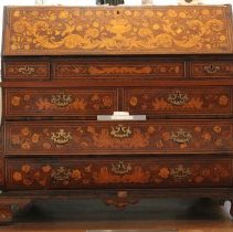marquetry slant top desk