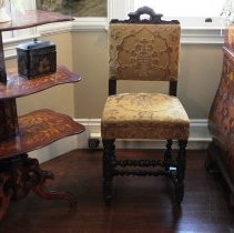 Side Chair next to tiered table