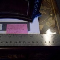 Glove box noting original location