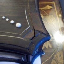 Glove box corner detail