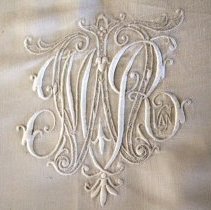 Embroidered Bed Sheet, monogram