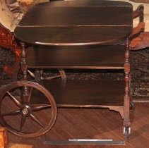 tea cart closeup