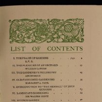 LIST OF CONTENTS