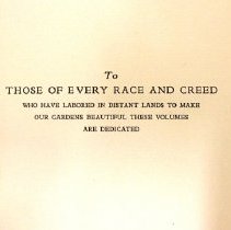 Wilson Plant hunting dedication