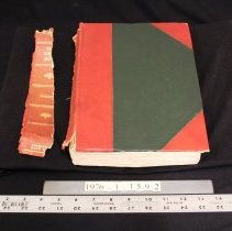 Pre-conservation front cover & spine