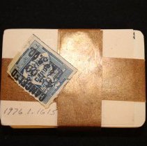 Stamp on deck of cards